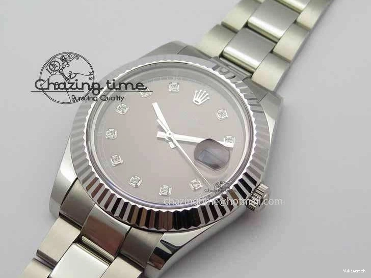 DateJust SS Diam Bracelet II Best SS Edition Maker On BP SA3136 Dial 41mm Gray 0314